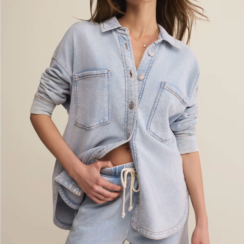 Z Supply All Day Knit Denim Jacket